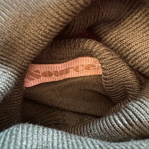 “Source” turtleneck warm knitted sweater - Picture 4 of 6